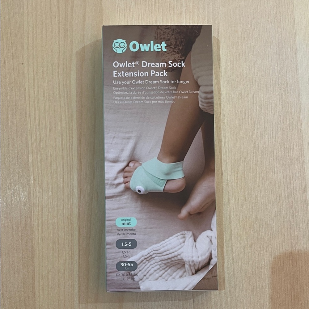 Owlet Dream Sock Extension Pack - Mint Green